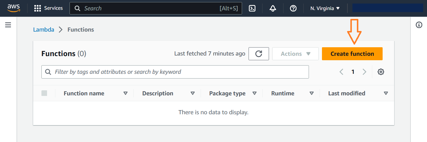 Lambda Create Function image